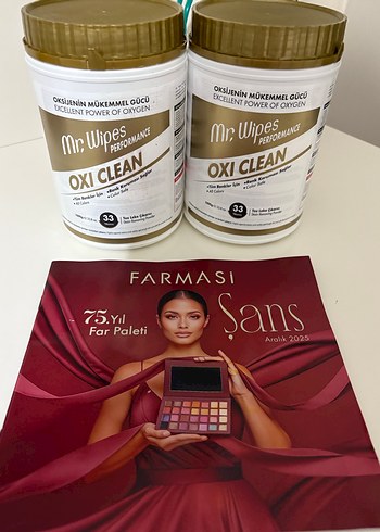 Farmasi 75.Yıl Far Paleti ve Oxi Clean Temizlik Mendilleri - Görsel 2