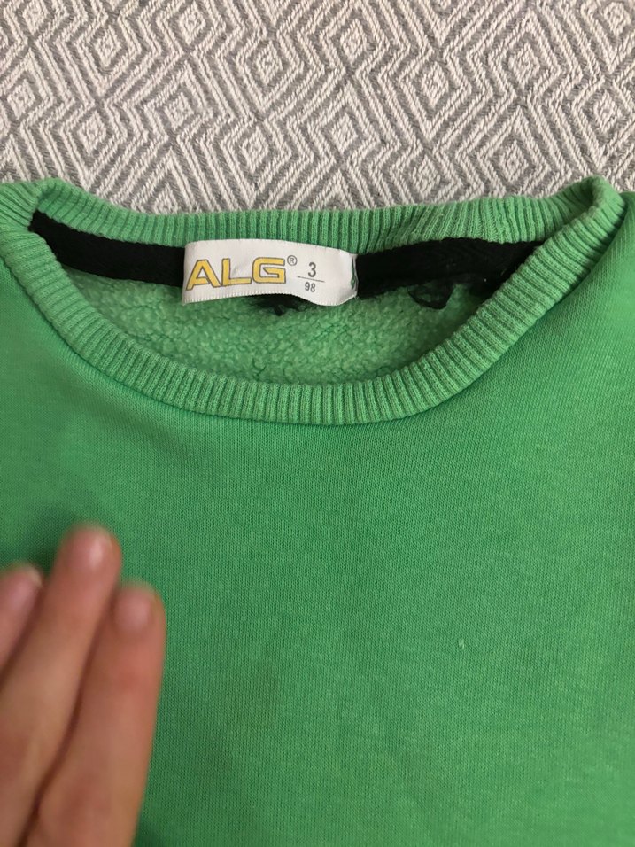 Erkek Çocuk Yeşil Baskılı Sweatshirt - Görsel 4