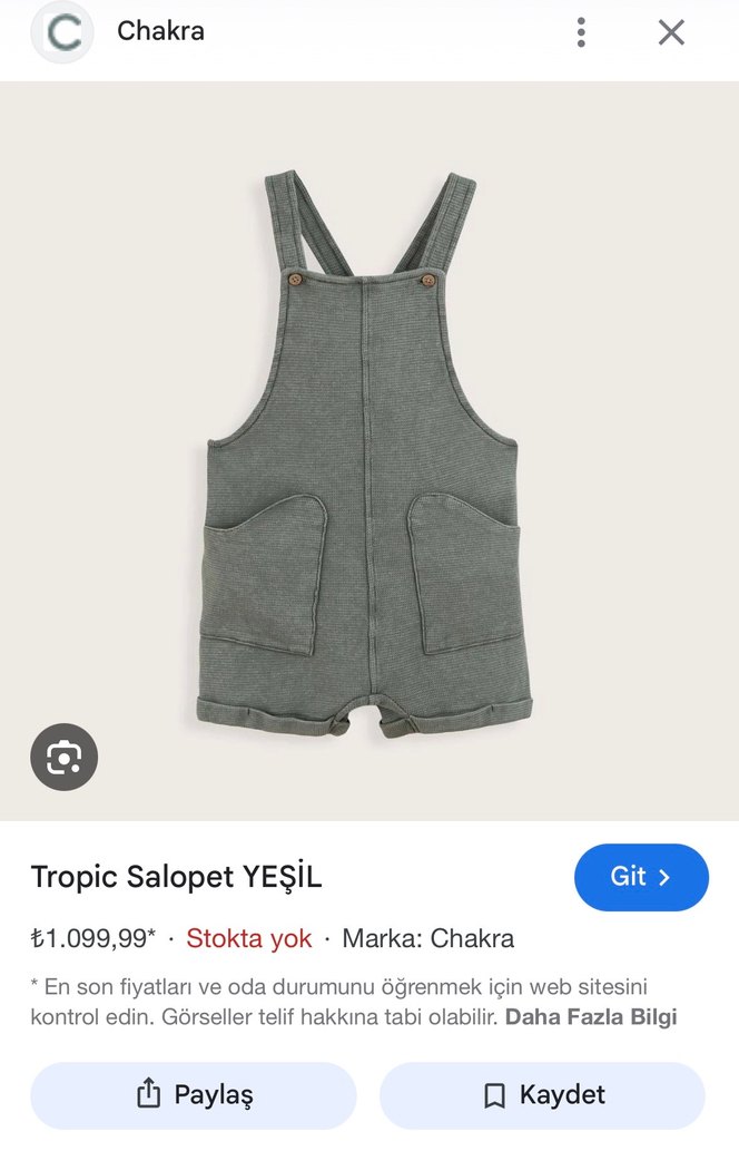 Gri Batik Desenli Erkek Çocuk Salopet - Görsel 5