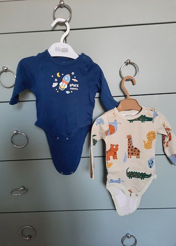 Bebek Erkek Uzun Kollu Örme Body Seti - Görsel 2