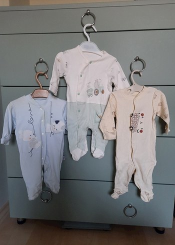 Baskılı Erkek Bebek Tulumları, Uzun Kollu - Görsel 2