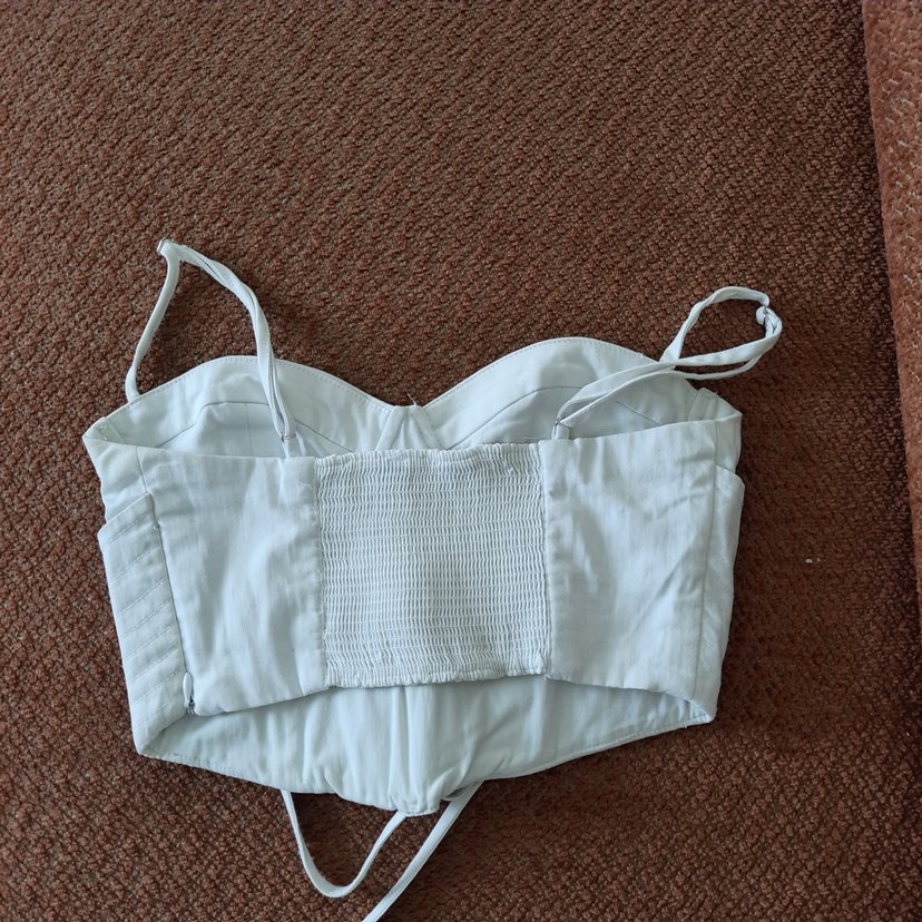 Beyaz  Strappy Büstiyer - Görsel 2