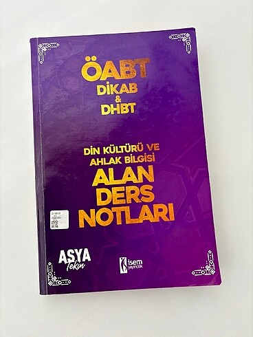 ÖABT DKAB DHBT Ders Notları (Asya Tekin)