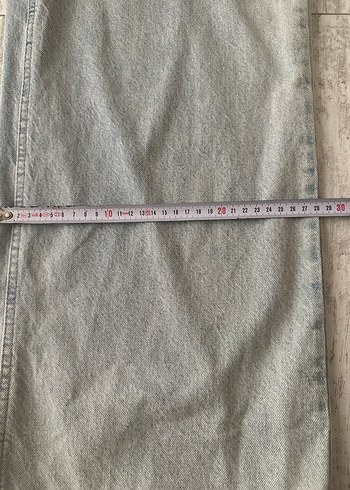 28 Beden gri Renk Koton Denim Culotte Pantolon