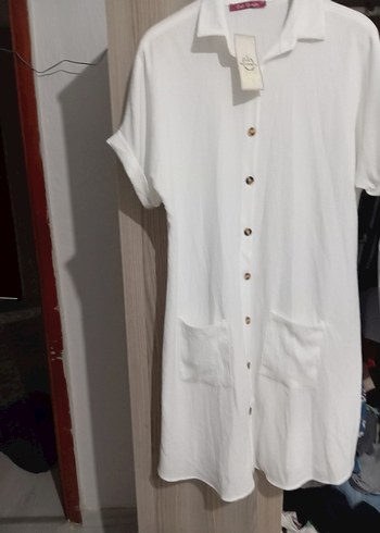 Polo Ralph Lauren Polo Bonetta Beyaz l, XL Pamuklu Kollu elbise