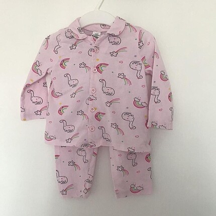 Kız bebek gömlek pijama takımı