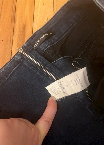 Kemerli Siyah Midi Boy Kadın Kot Pantolon - Görsel 4