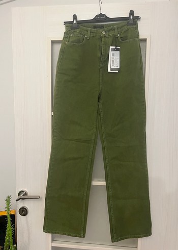 Kadın Haki Normal Boy  Pantolon - Görsel 3