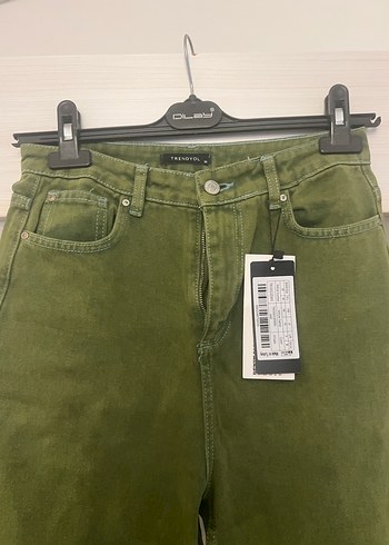 Kadın Haki Normal Boy  Pantolon - Görsel 2