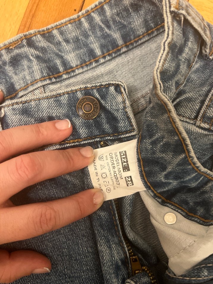 Gri Midi Boy Denim Kadın Jean - Görsel 3