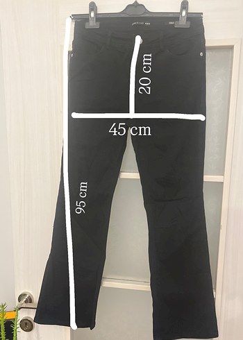 Siyah Kadın Normal Boy Denim Pantolon - Görsel 3