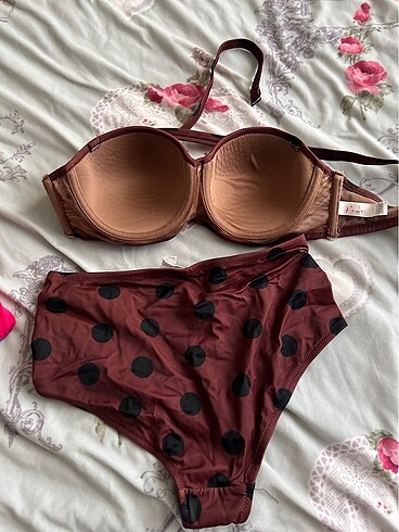 36 Beden kahverengi Renk Penti bikini