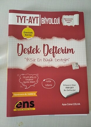ENS Destek Defteri Biyoloji