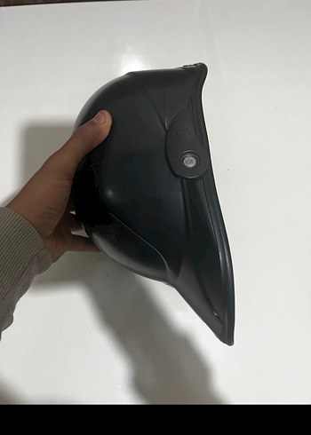 siyah kayışlı motosiklet kaskı - Görsel 3