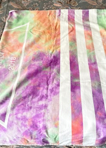 Beyaz Adidas Güç Plaj havlusu - Görsel 2