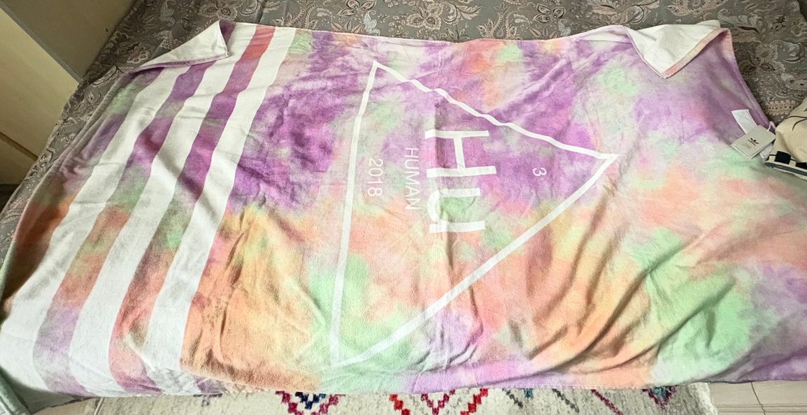 Beyaz Adidas Güç Plaj havlusu - Görsel 3