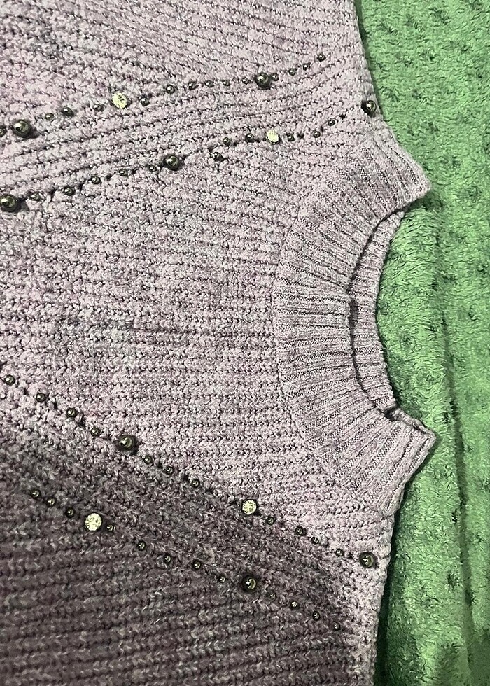 Lila tonu kazak - Görsel 4