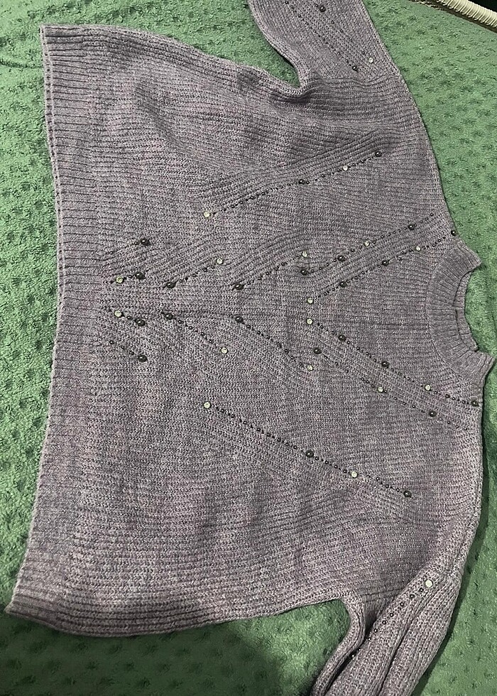 Lila tonu kazak - Görsel 5