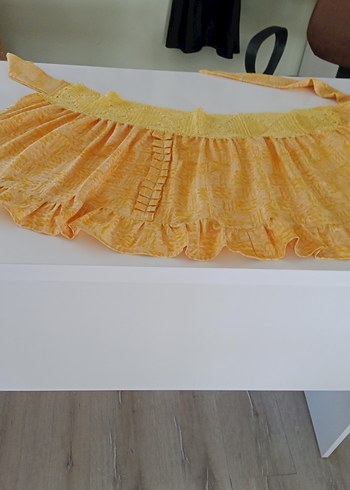 Sarı Nakışlı Mutfak Önlüğü