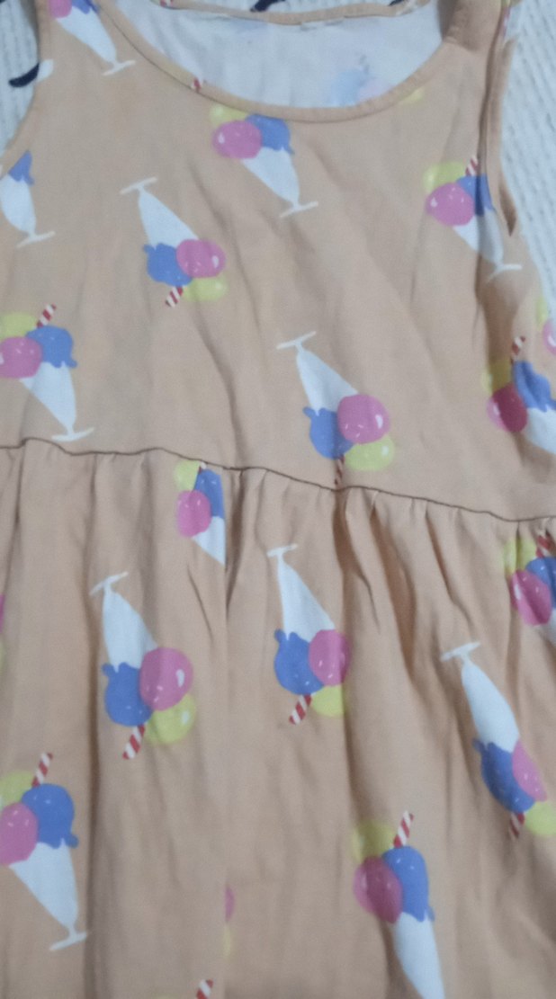 Kız Çocuk Pastel Renkli Askısız Elbise - Görsel 2