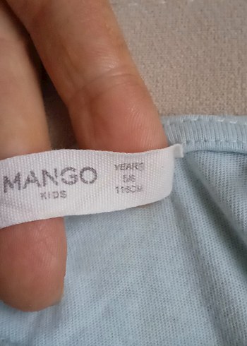 Kız Çocuk Mavi Baskılı Askısız Atlet - Görsel 4