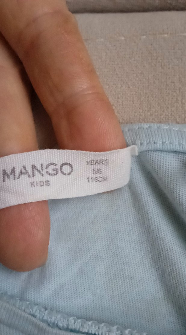 Kız Çocuk Mavi Baskılı Askısız Atlet - Görsel 4