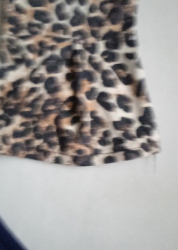 Leopar Desenli Bol Kesim çocuk Kumaş Pantolon - Görsel 3