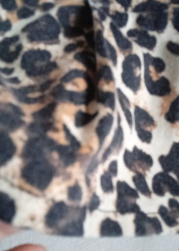 Leopar Desenli Bol Kesim çocuk Kumaş Pantolon - Görsel 5