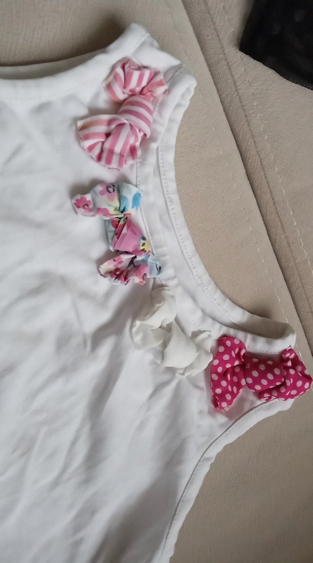 Beyaz Kız Çocuk Atlet - Görsel 3