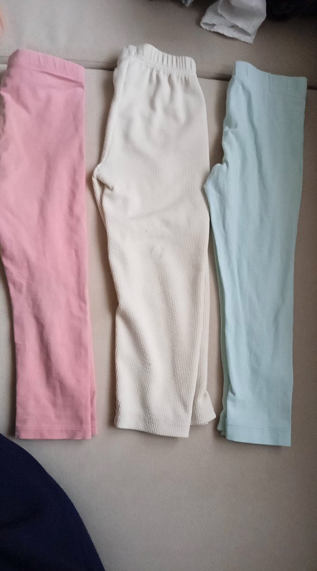 Kız Çocuk Beyaz Pilili Tayt - Görsel 2