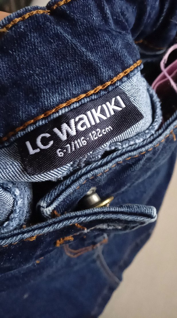 Düğmeli Mavi Kot Etek - Görsel 3