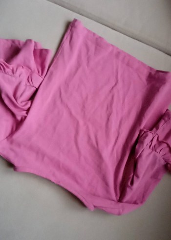 Pembe Kız Sweatshirt, Fırfırlı, Uzun Kollu - Görsel 4