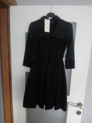 xl Beden siyah Renk Şık elbise 