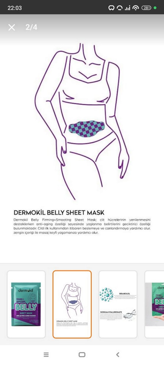 Dermokil Göbek Sıkılaştırıcı Maske - Görsel 2