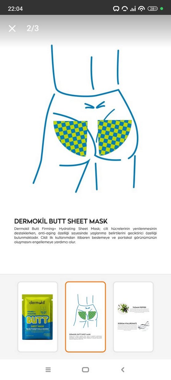 Dermokil Selülit Karşıtı Kalça Maskesi - Görsel 2