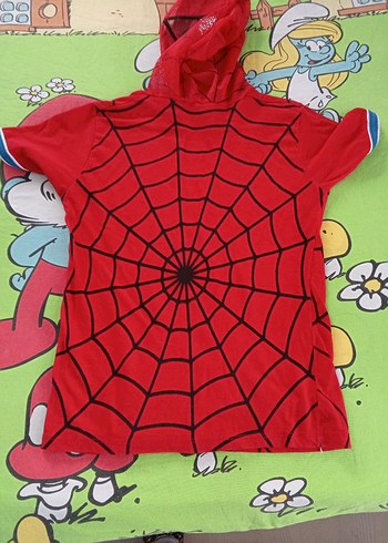 Kırmızı Örümcek Adam Baskılı Kapüşonlu Tişört - Görsel 5