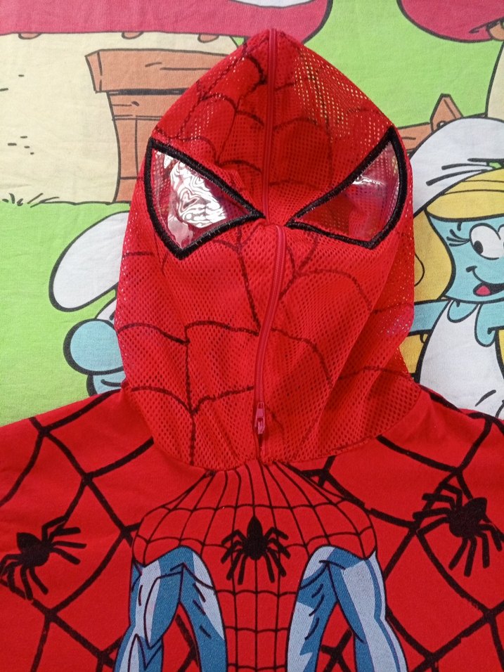 Kırmızı Örümcek Adam Baskılı Kapüşonlu Tişört - Görsel 2