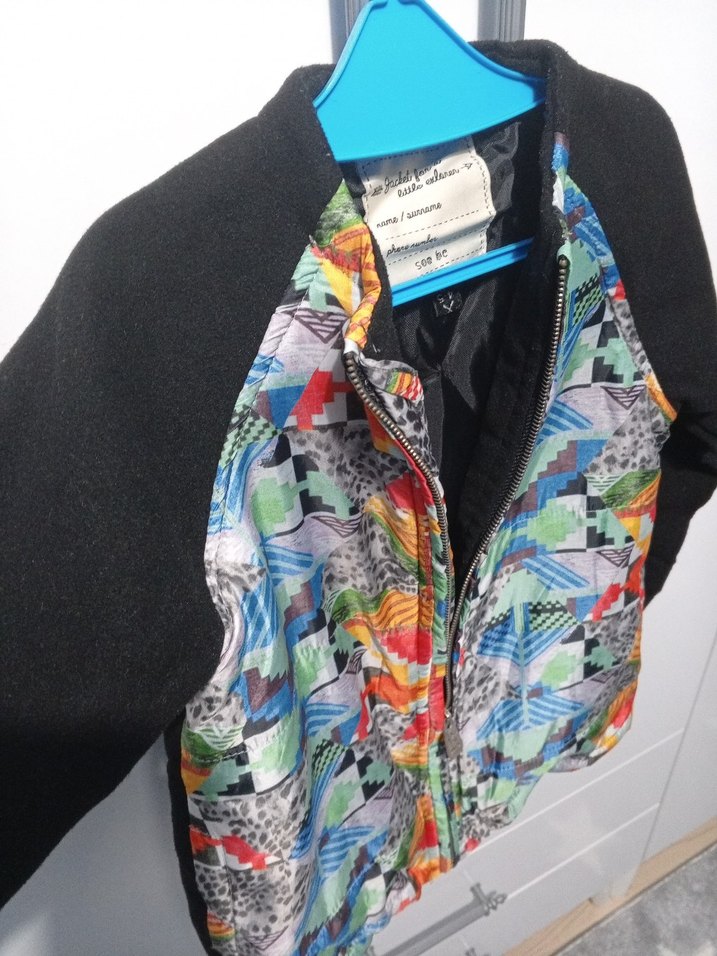 Erkek Çocuk Çok Renkli Baskılı Fermuarlı Ceket - Görsel 3