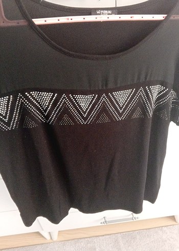 Dantel Detaylı Siyah V Yaka Bluz - Görsel 4