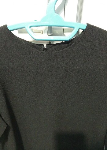 Kadın Siyah Salaş Uzun Kollu Bluz - Görsel 3