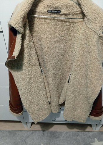 Kahverengi Kürklü Deri Kadın Mont - Görsel 4