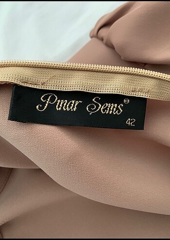 l Beden camel Renk Pınar şems krep gömlek