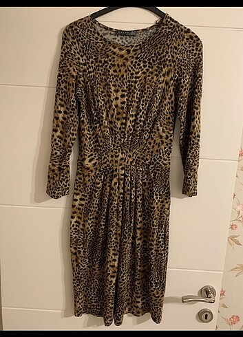 Koton leopar elbise
