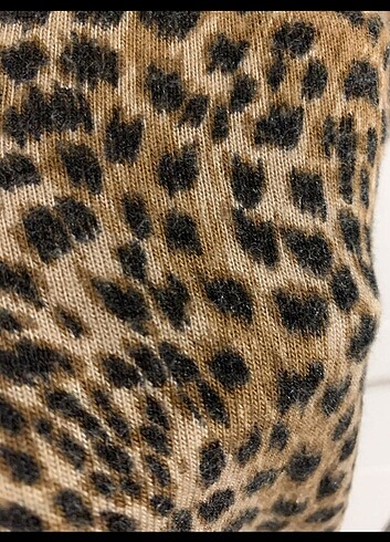 s Beden Koton leopar elbise