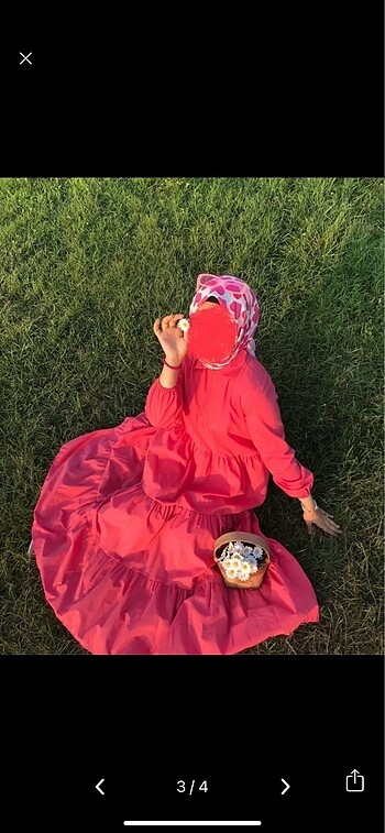 diğer Beden pembe Renk Pembe tesettür elbise