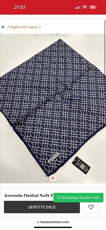 xs Beden Soft eşarp