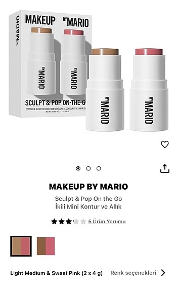 Makup by mario kontür allık set