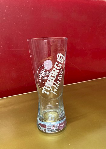 Tuborg baskılı cam bardak