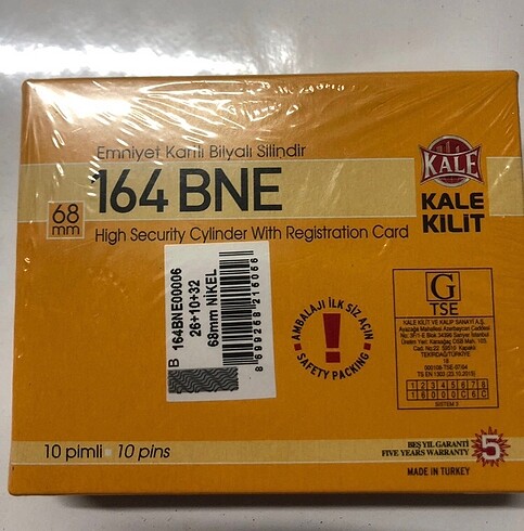 Diğer Kale kilit şifreli barel kapı kilidi 2 adet