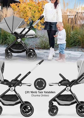 Elele Lula Travel Sistem Pusetli Bebek Arabası - Görsel 11